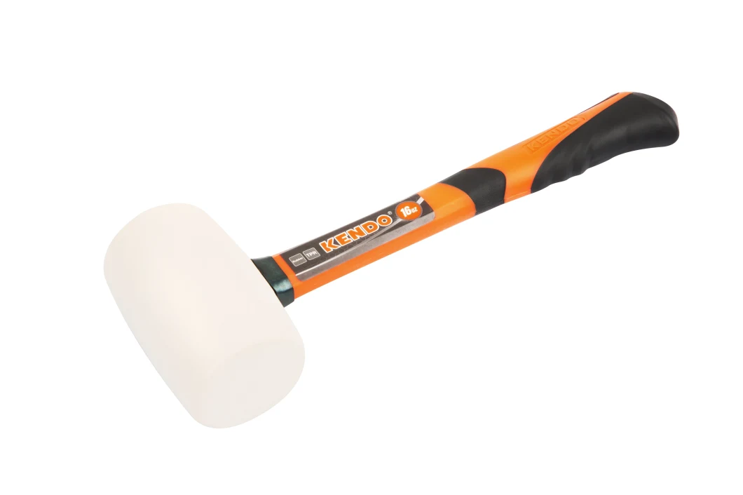 Kendo White Rubber Mallet Ideal for Tile Setting, Construction, Woodworking and Automotive Applications