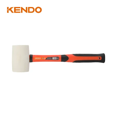Kendo White Rubber Mallet Ideal for Tile Setting, Construction, Woodworking and Automotive Applications