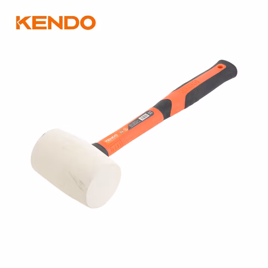 Kendo White Rubber Mallet Ideal for Tile Setting, Construction, Woodworking and Automotive Applications